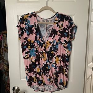 Floral Nursing Top